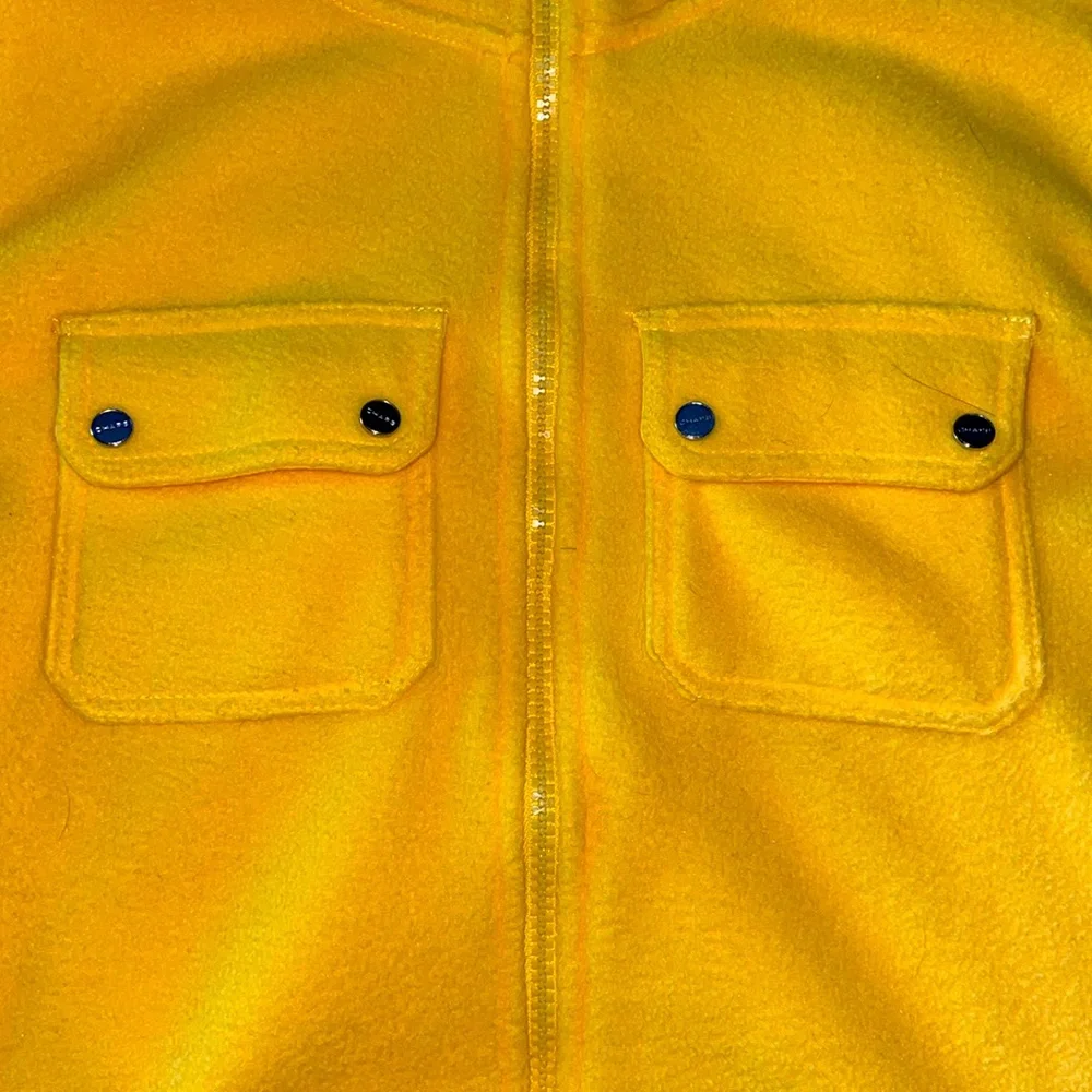 NWOT CHAPS SPORT Yellow Fleece Vest. Size Large. - Picture 5 of 6